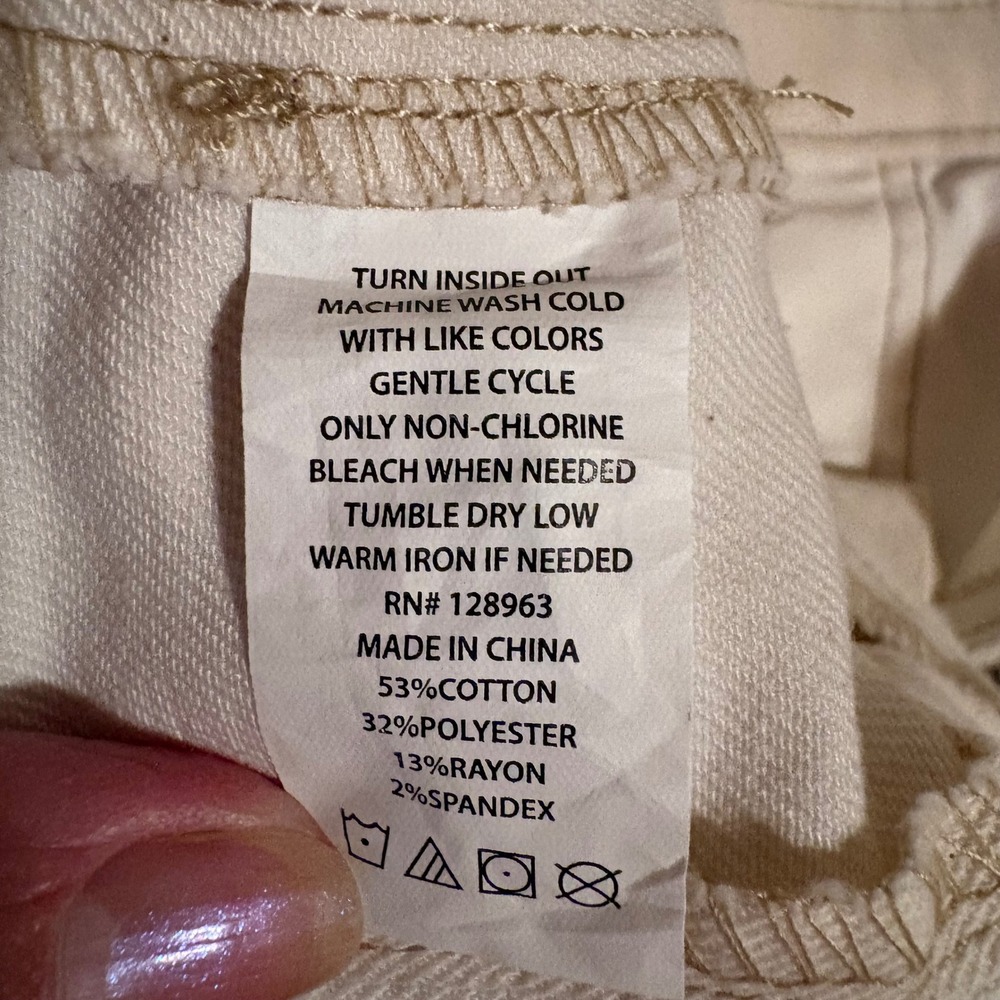 Indigo Rein Womens Strapless Denim Midi Dress Cream Off White Zip Back NWT SZ S - Picture 12 of 13